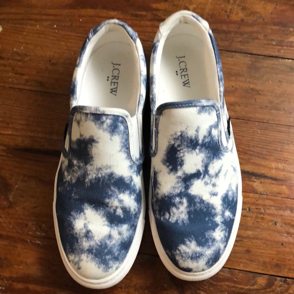 J. Crew Shoes - Blue tie dye jcrew slip on tennis (2 for $30)